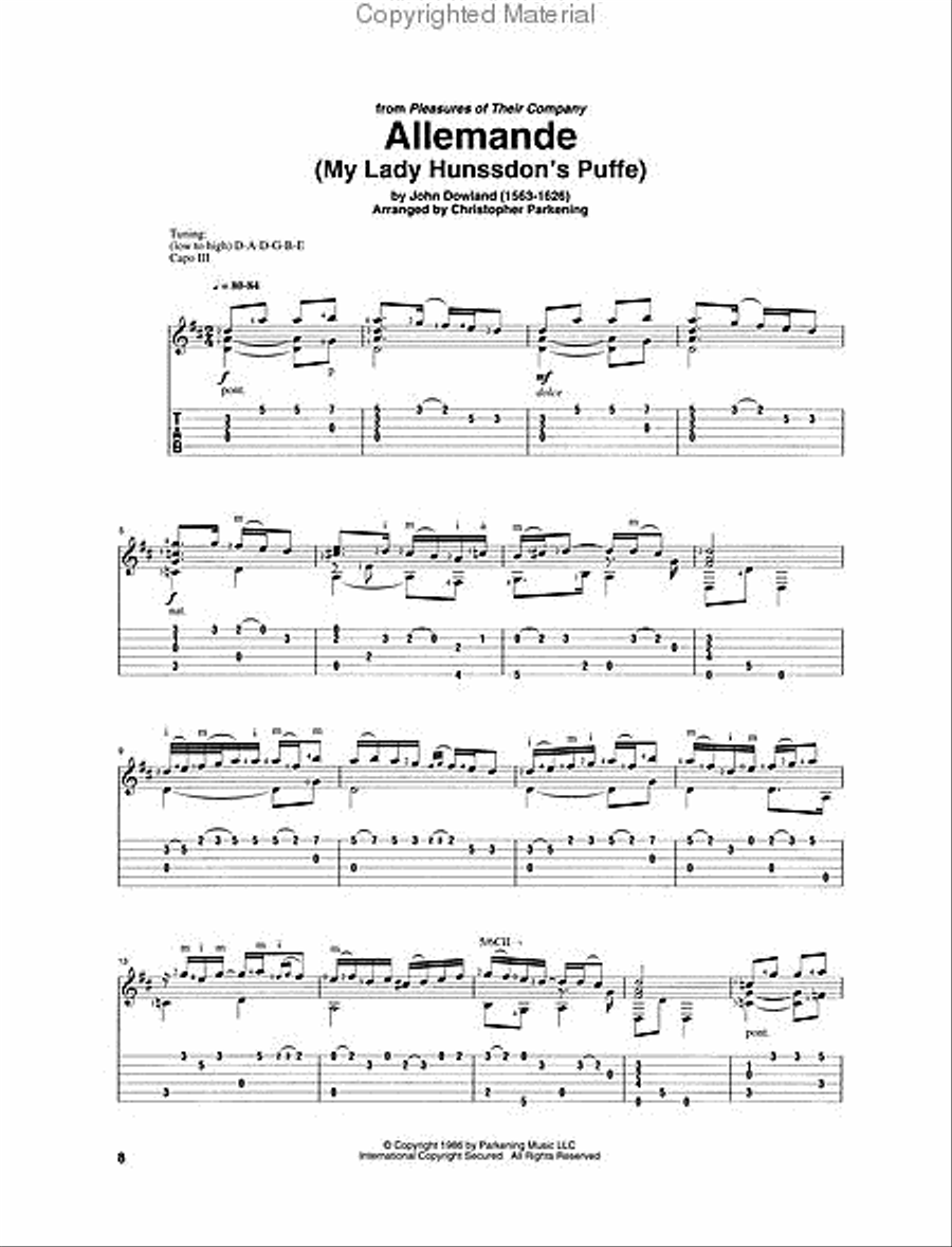 Christopher Parkening – Solo Pieces Acoustic Guitar scores gallery preview page 3