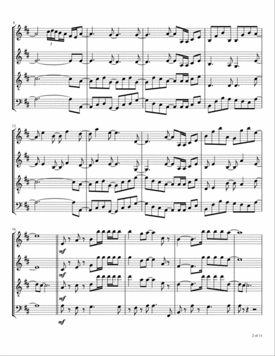 Love Will Find A Way Woodwind Quartet scores gallery preview page 3