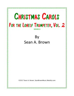 Book cover for Christmas Carols for the Lonely Trumpeter, Vol. 2