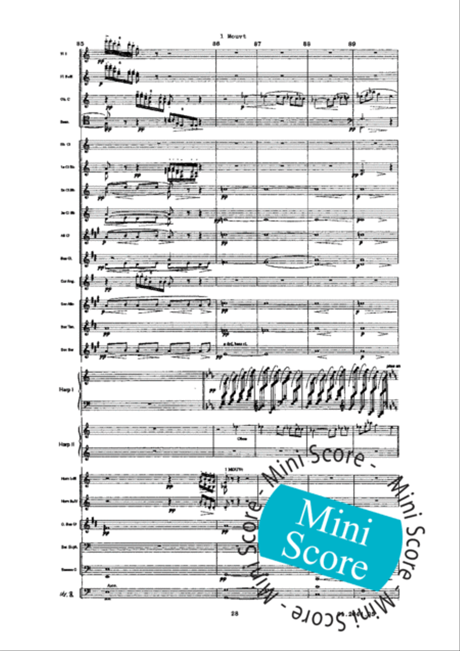 Prelude a L'Apres-Midi D'un Faune Concert Band scores gallery preview page 32