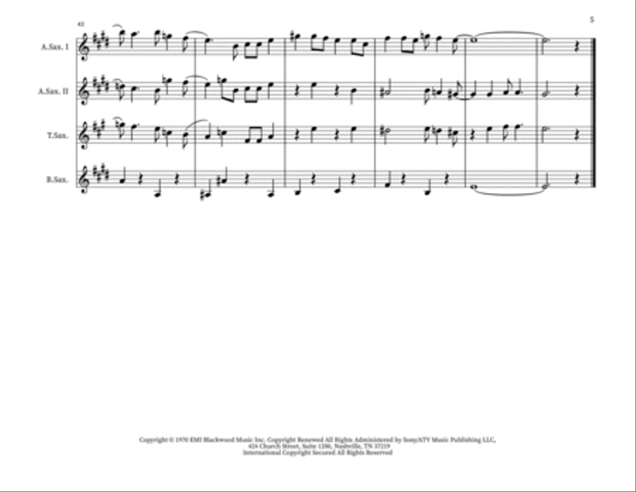 Put Your Hand In The Hand Small Ensemble scores gallery preview page 5