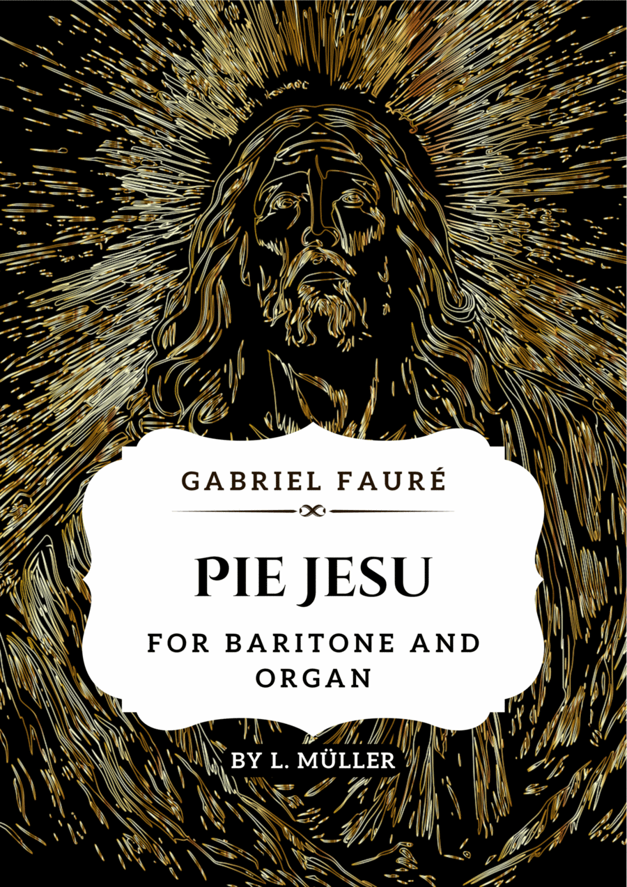 Pie Jesu - Gabriel Fauré - for Baritone and Organ in G major Piano, Vocal scores gallery preview page 1