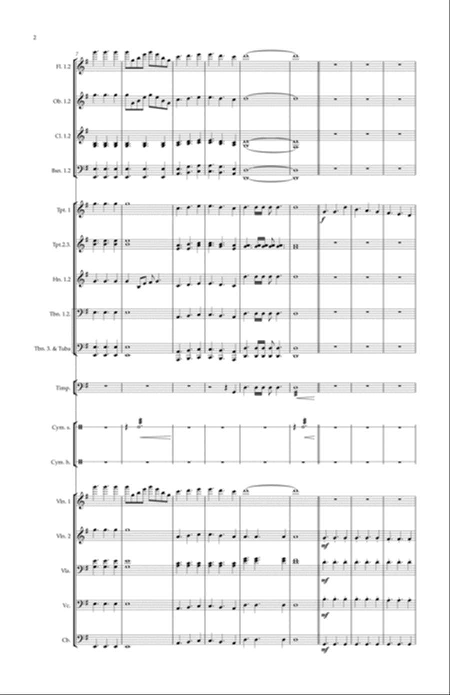 PRAISE TO THE LORD! PRAISE TO THE LORD! Full Orchestra scores gallery preview page 2