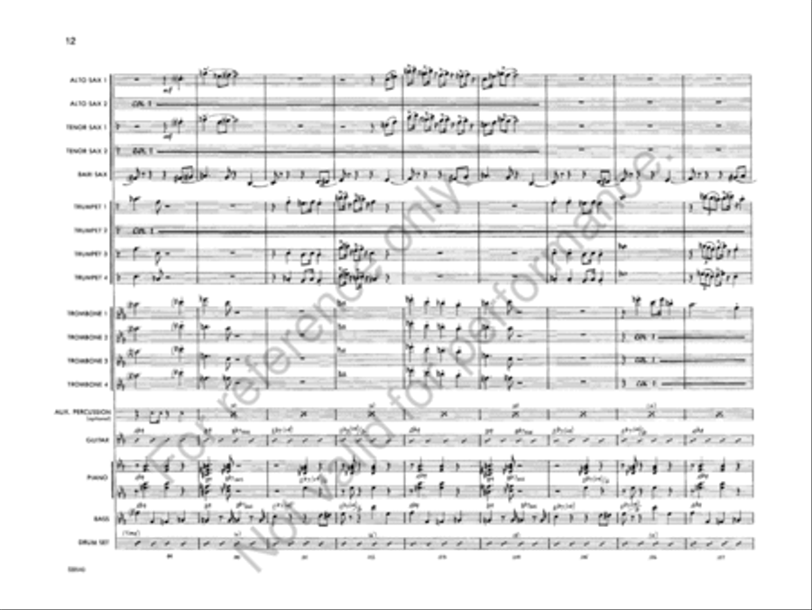 The Mad Grasshopper The Mad Grasshopper Jazz Ensemble scores gallery preview page 14