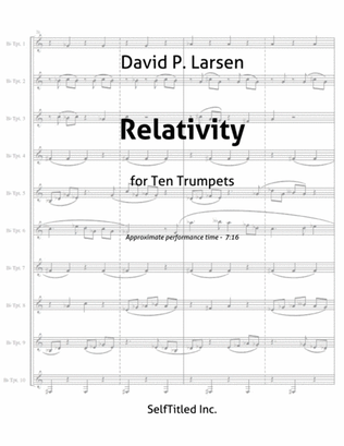 Relativity for ten trumpets