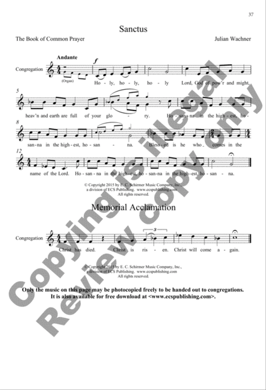 Selected Sacred Choral Works of Julian Wachner, Volume 2 4-Part scores gallery preview page 19