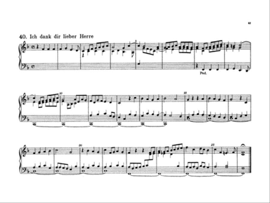 Bach: Forty-four Organ Chorales Organ scores gallery preview page 1