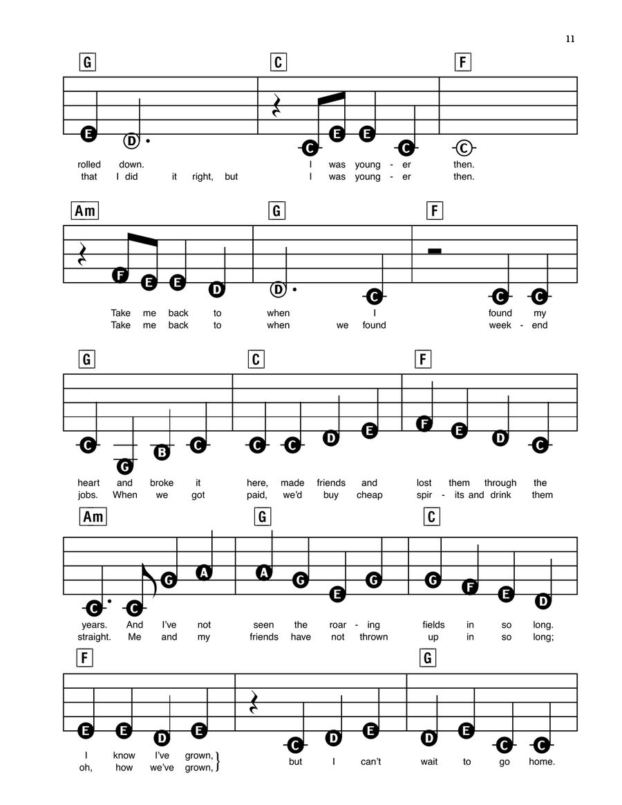 Castle On The Hill Electronic Keyboard scores gallery preview page 2