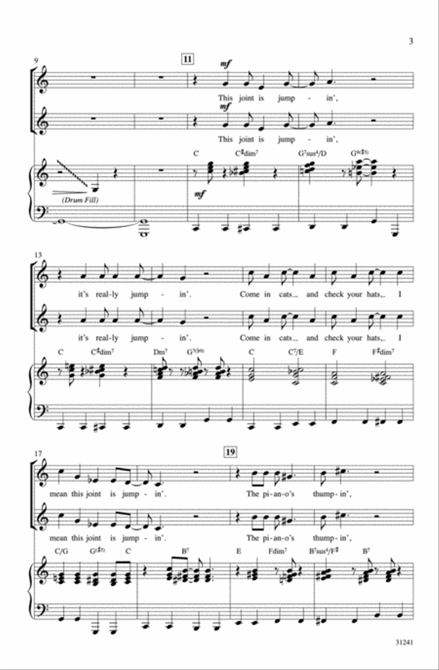 The Joint Is Jumpin' Women's Choir scores gallery preview page 3