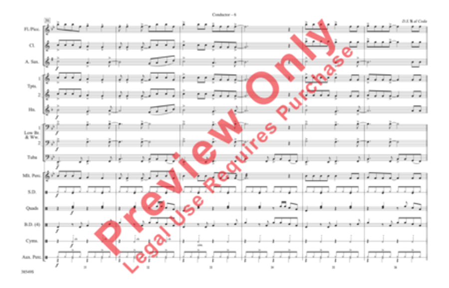 Cheeseburger in Paradise Marching Band scores gallery preview page 7