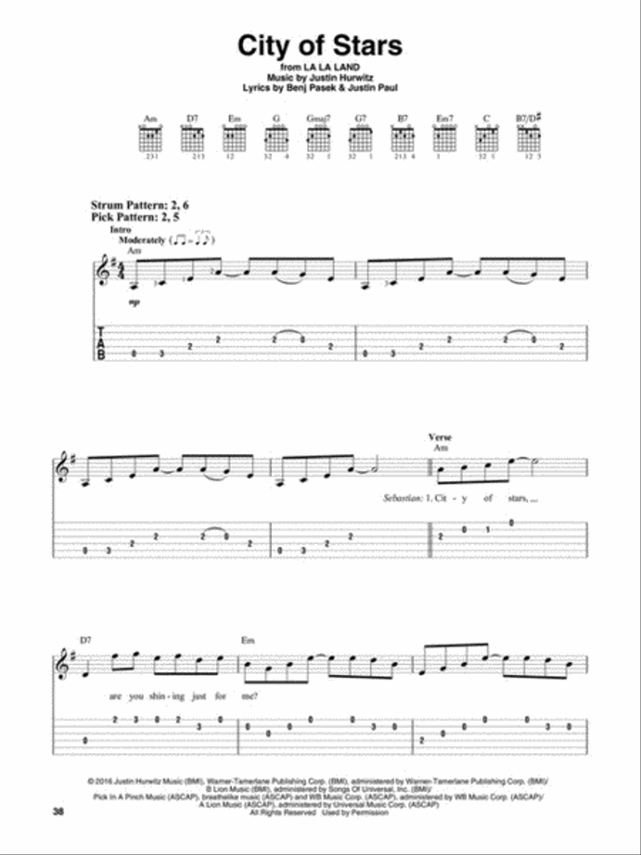 Songs from A Star Is Born, The Greatest Showman, La La Land, and More Movie Musicals Easy Guitar scores gallery preview page 4