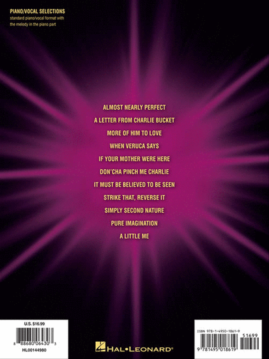 Charlie and the Chocolate Factory Piano, Vocal, Guitar scores gallery preview page 2