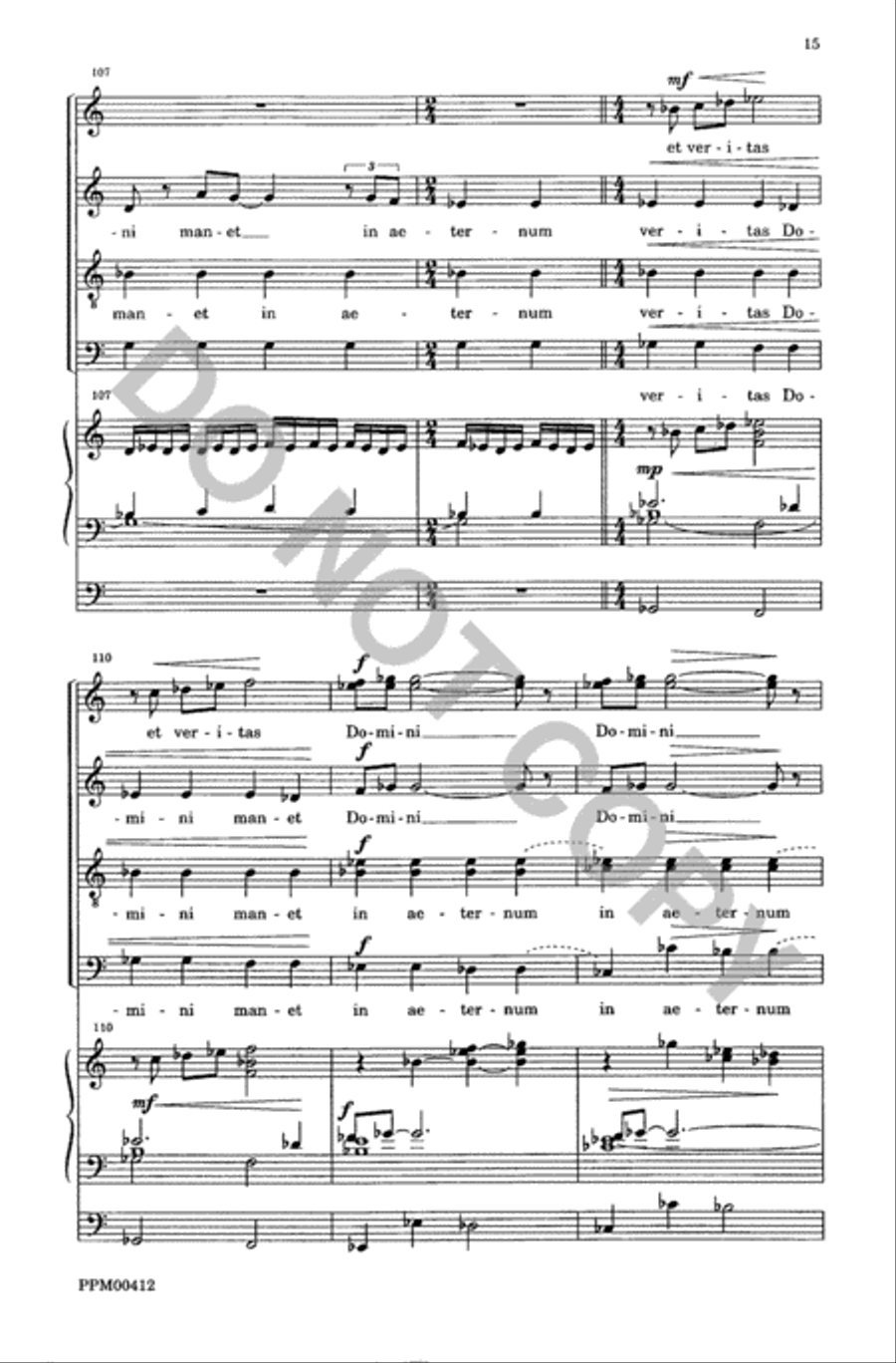 Laudate Dominum Laudate Dominum 4-Part scores gallery preview page 16