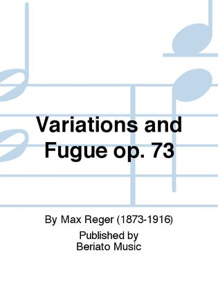 Book cover for Variations and Fugue op. 73