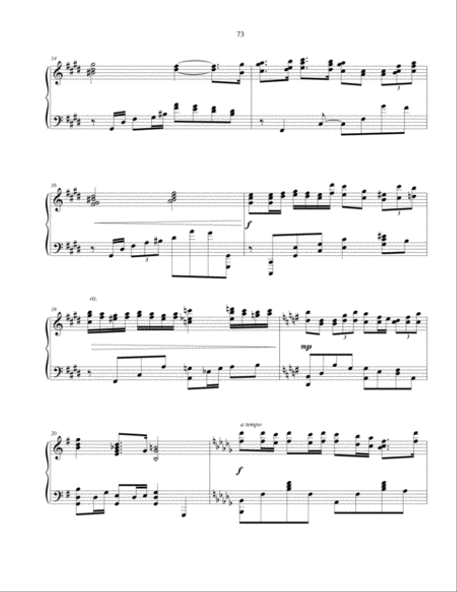 Mercurial Drift - original piano solo Piano Solo scores gallery preview page 3
