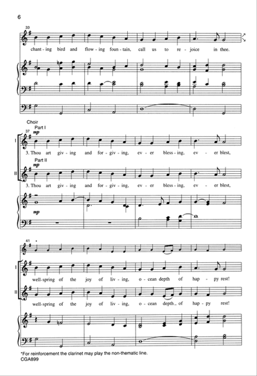 Joyful, Joyful, We Adore Thee Choir scores gallery preview page 6