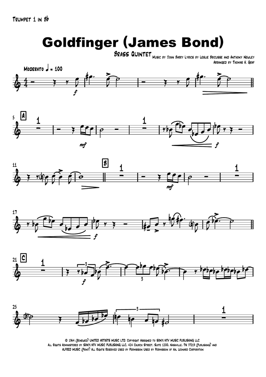 Goldfinger Brass Ensemble scores gallery preview page 5