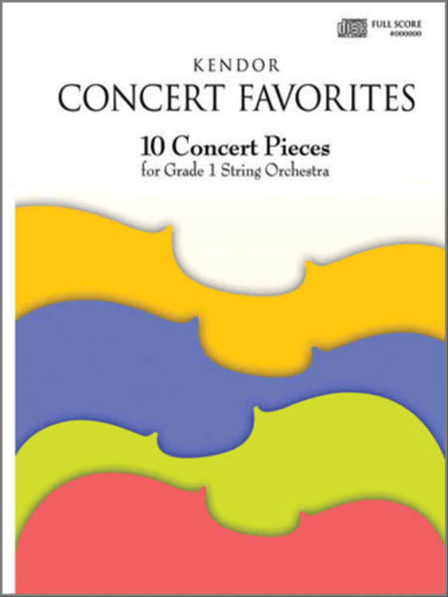 Kendor Concert Favorites - 3rd Violin (Viola T.C.) Viola scores gallery preview page 1