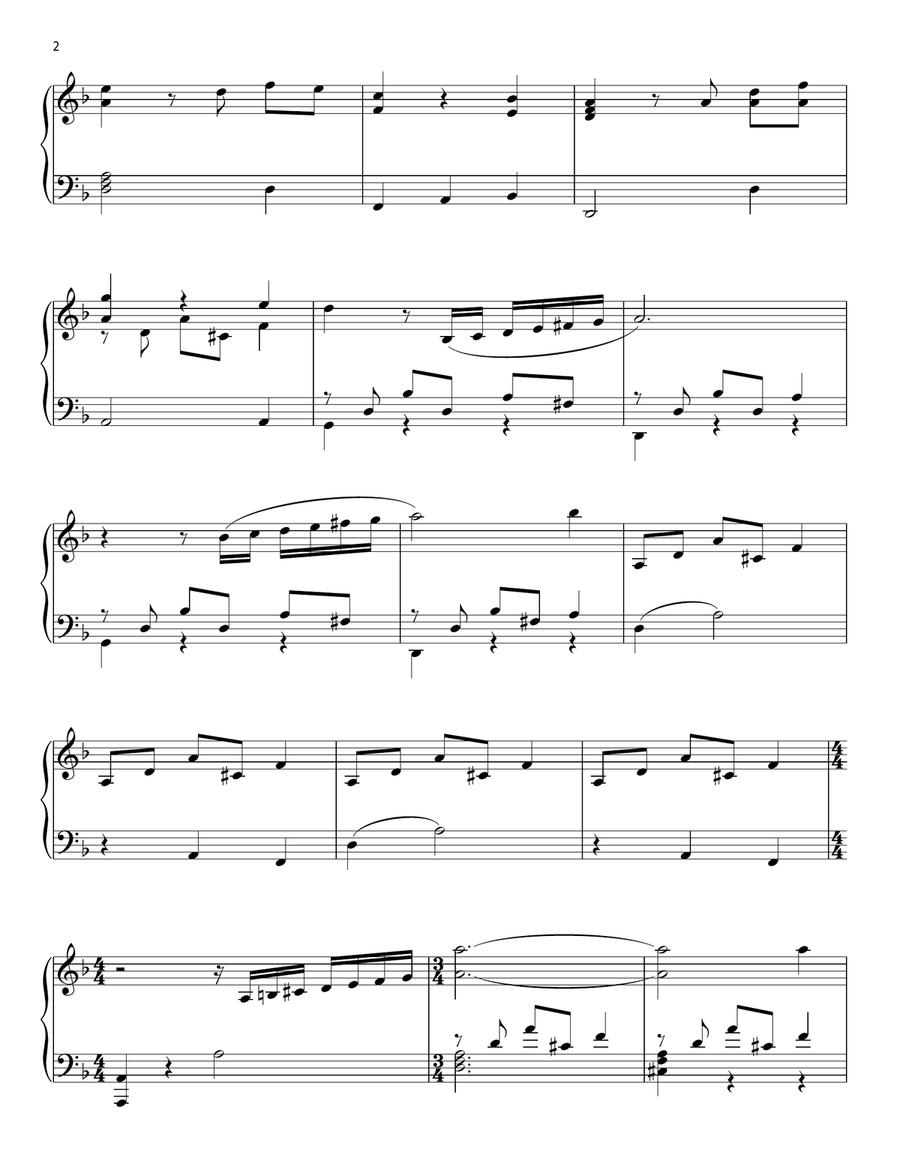 Playacting Piano Solo scores gallery preview page 2