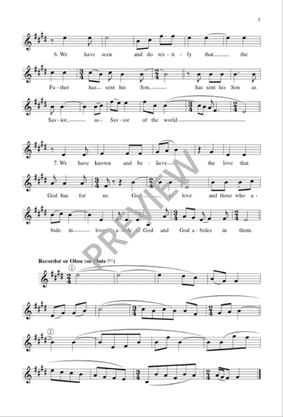 Three Songs for Triduum Three Songs for Triduum 4-Part scores gallery preview page 5