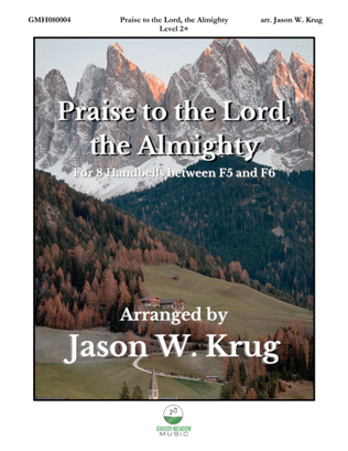 Book cover for Praise to the Lord, the Almighty for 8 Handbells