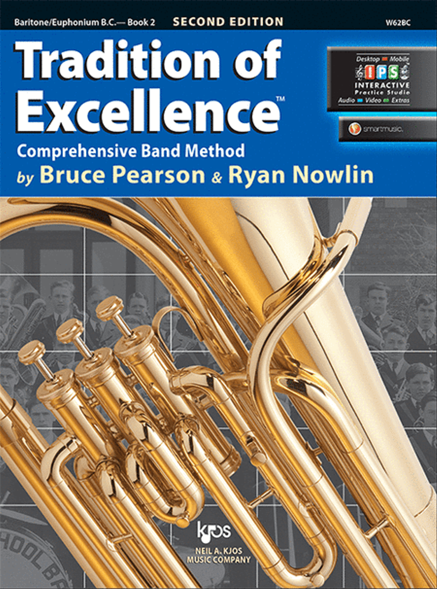 Tradition of Excellence Book 2 - Baritone/Euphonium B.C. Concert Band Methods scores gallery preview page 1