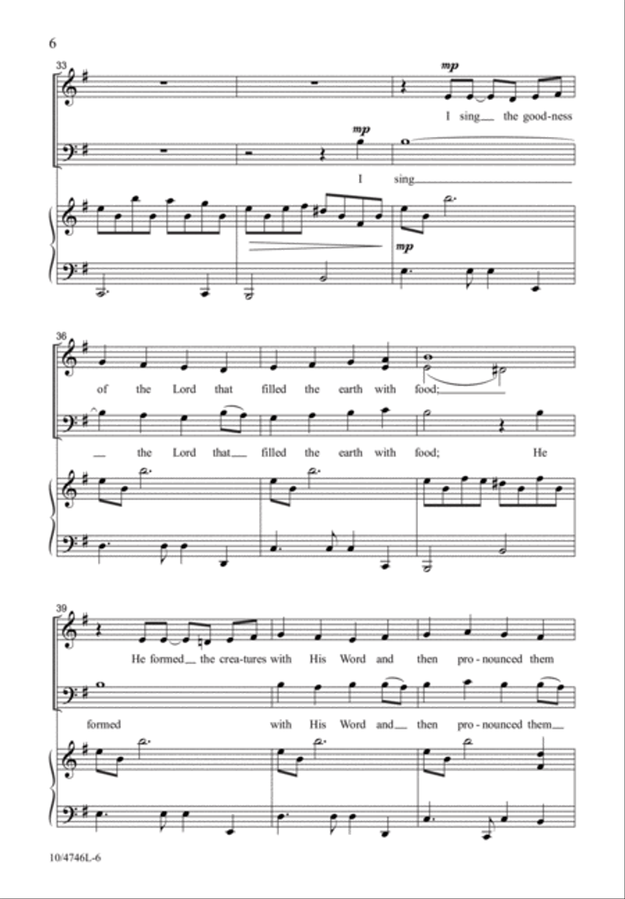 Mighty Power of God! 4-Part scores gallery preview page 5