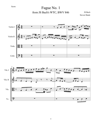 Bach - Fugue No. 1 in C major, BWV 846