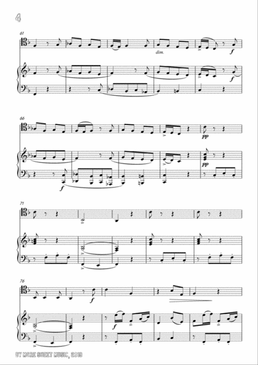 Pergolesi-Stizzoso,mio stizzoso,for Cello and Piano Piano scores gallery preview page 6