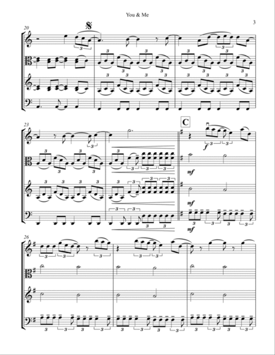 You & Me String Trio scores gallery preview page 3