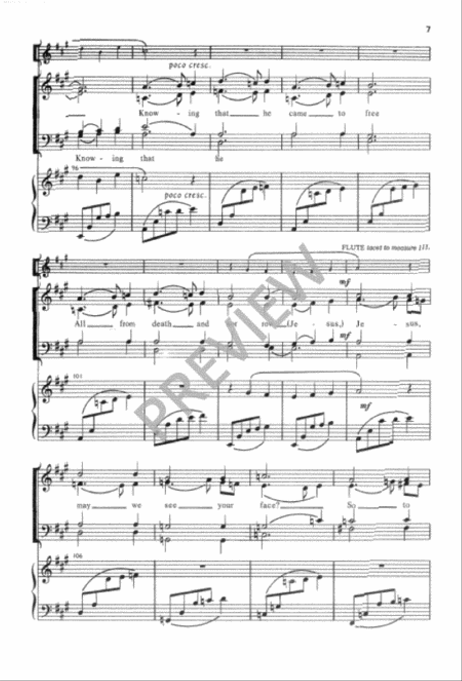 Jesus, Tiny Child 4-Part scores gallery preview page 8