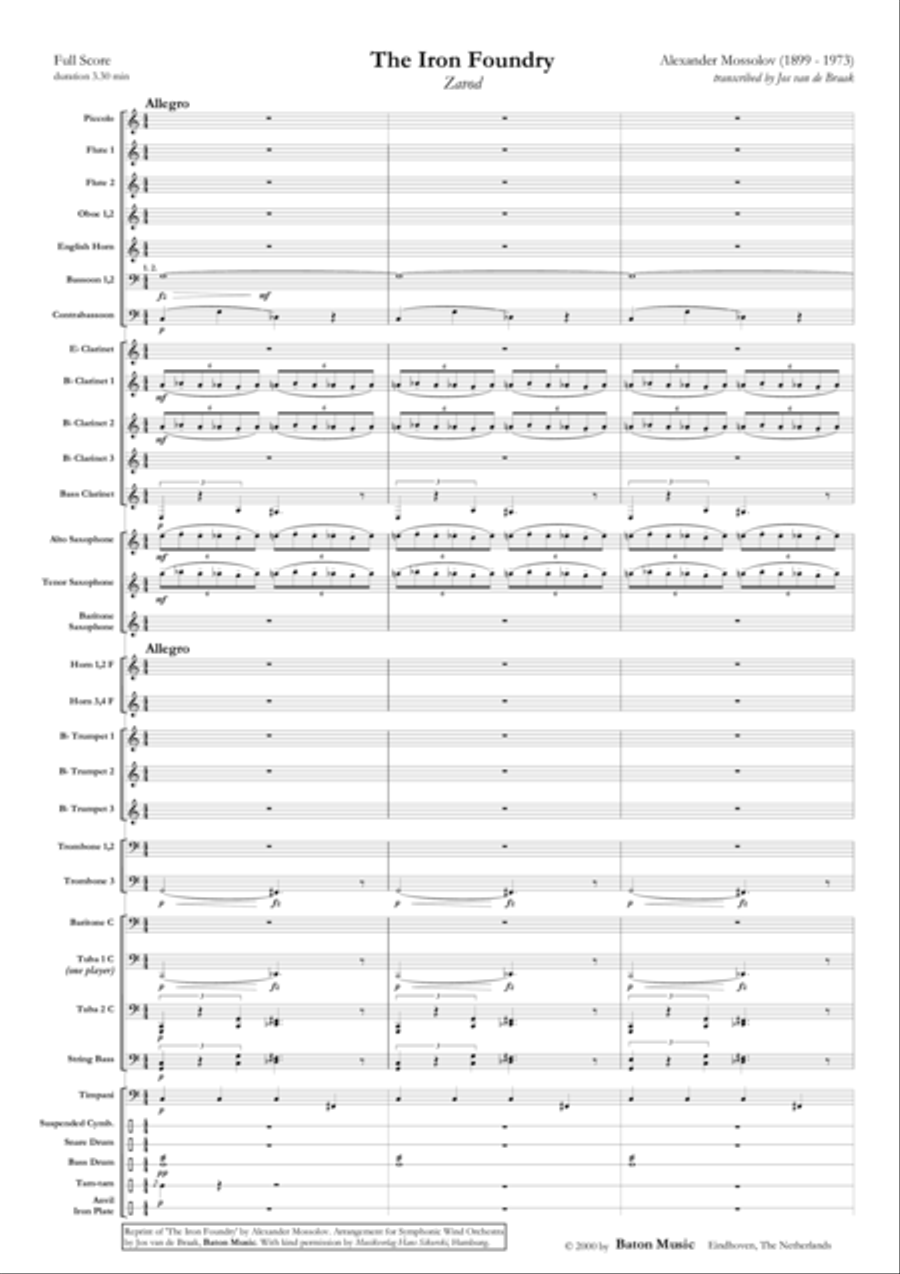 The Iron Foundry Concert Band scores gallery preview page 2