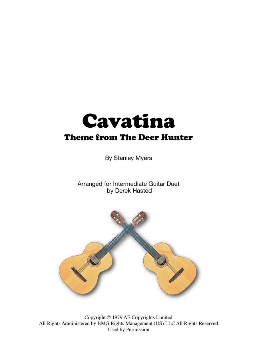 Cavatina Guitar scores gallery preview page 1