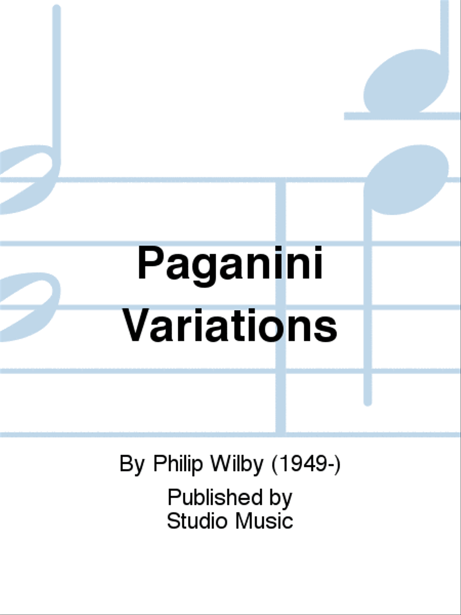 Paganini Variations Brass Band scores gallery preview page 1