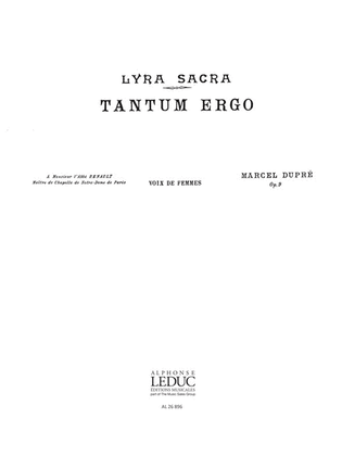 Book cover for Tantum Ergo (soprano And Alto Voices)
