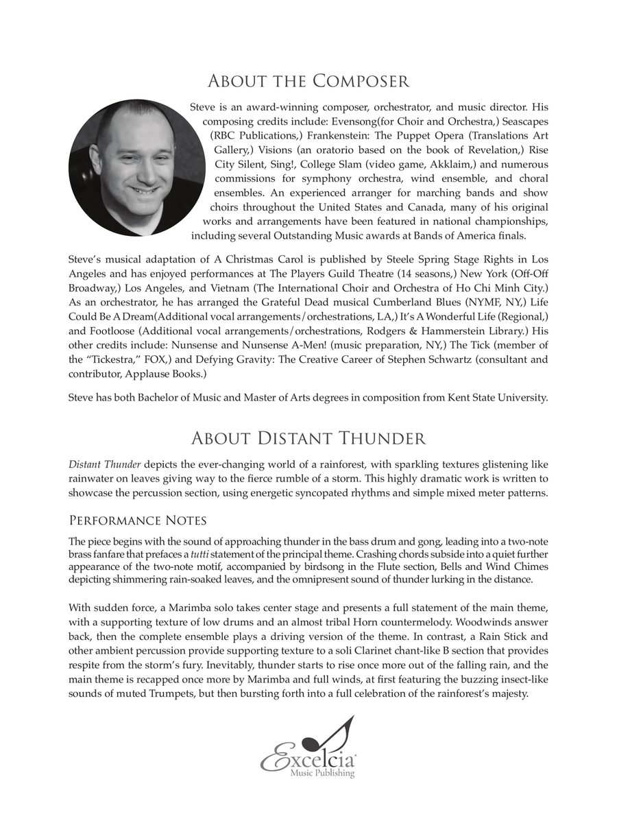 Distant Thunder Concert Band scores gallery preview page 3