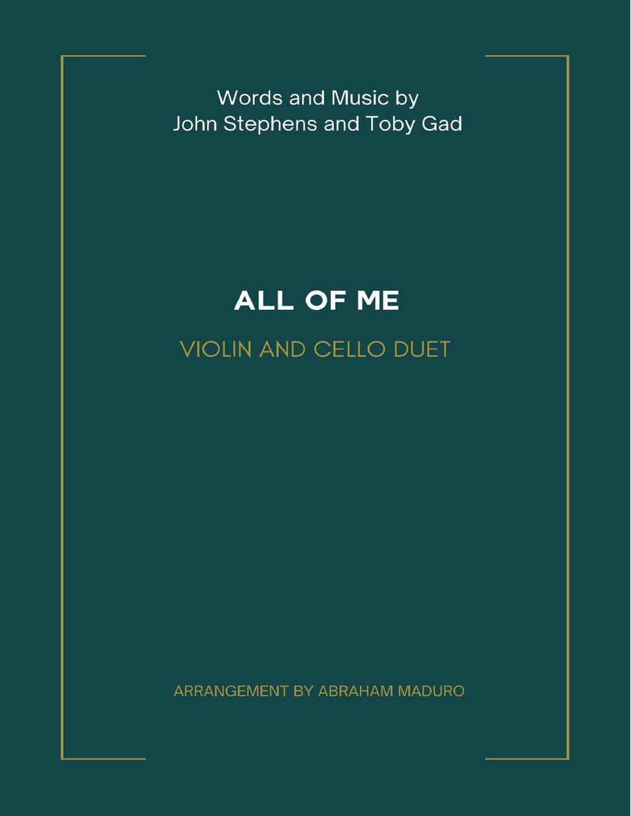 All Of Me All Of Me String Duet scores gallery preview page 1