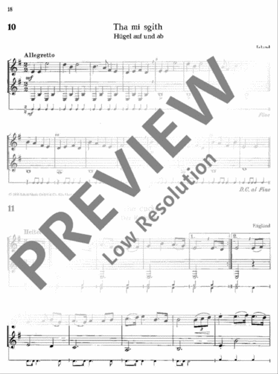 Folklore international Clarinet Duet scores gallery preview page 19