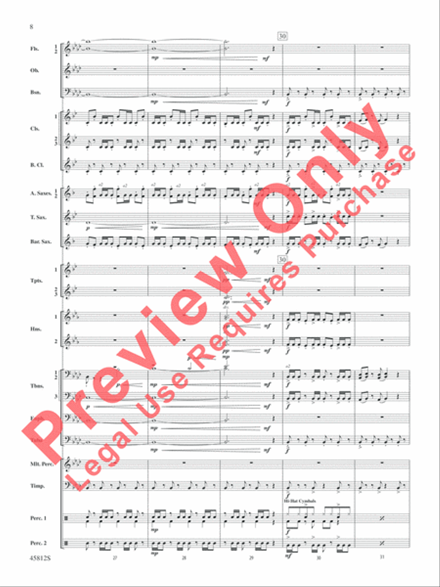 Suicide Squad Suicide Squad Concert Band scores gallery preview page 9