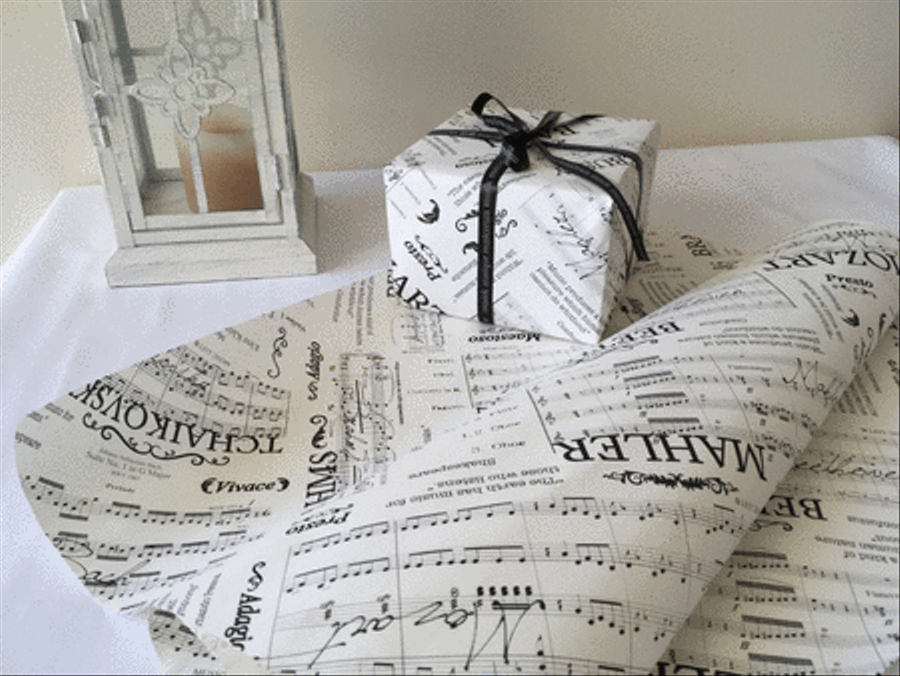 Music wrapping paper School and Community scores gallery preview page 1