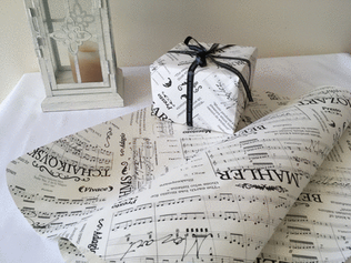 Music wrapping paper