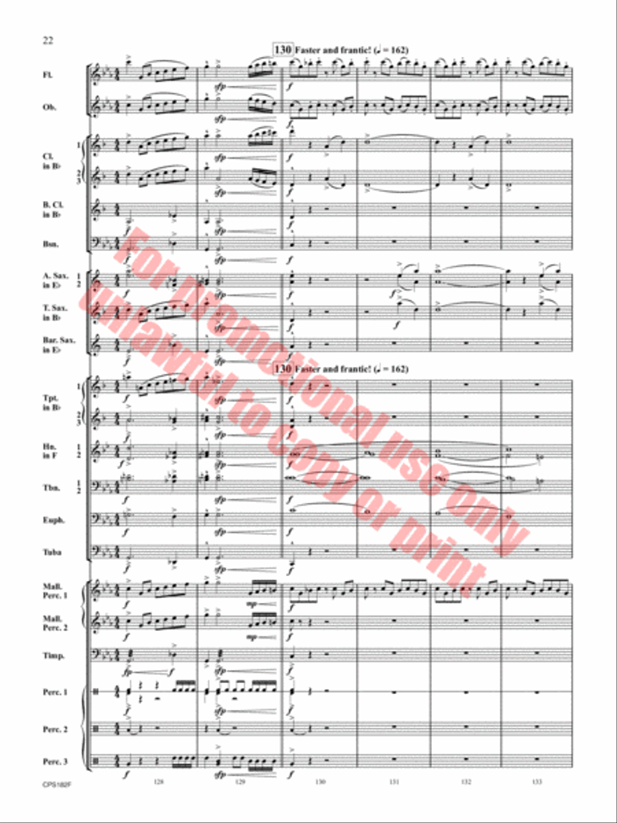Ghost Run Concert Band scores gallery preview page 23