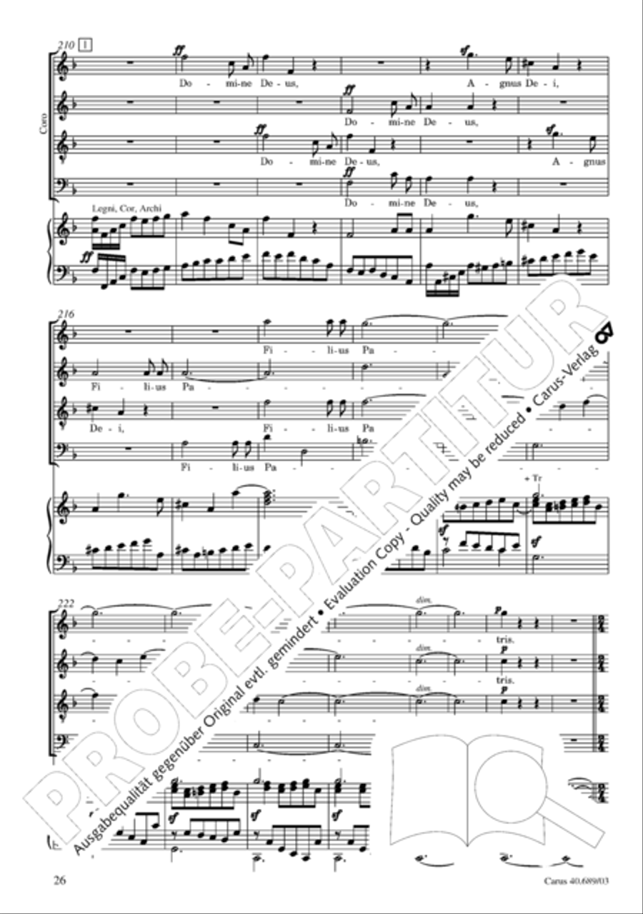 Missa solemnis Missa solemnis 4-Part scores gallery preview page 27