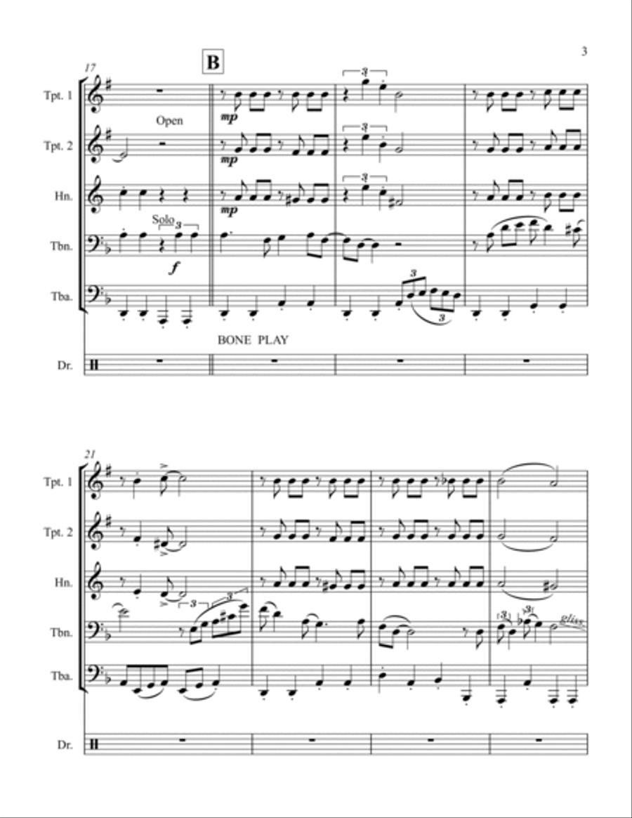 St. James Infirmary St. James Infirmary Small Ensemble scores gallery preview page 3