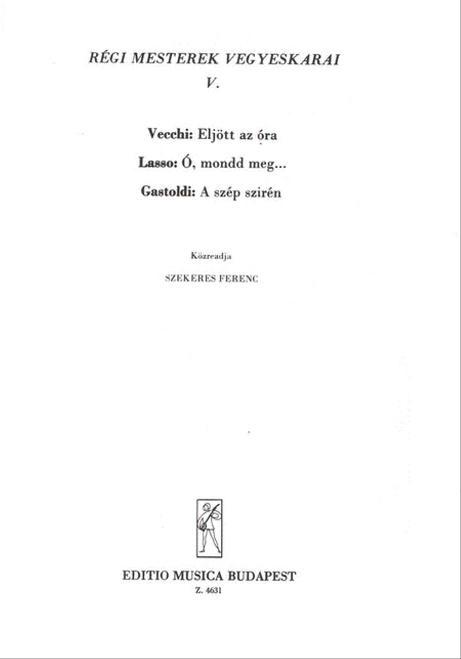 Old Masters' Mixed Chorals V5 A Cappella scores gallery preview page 1