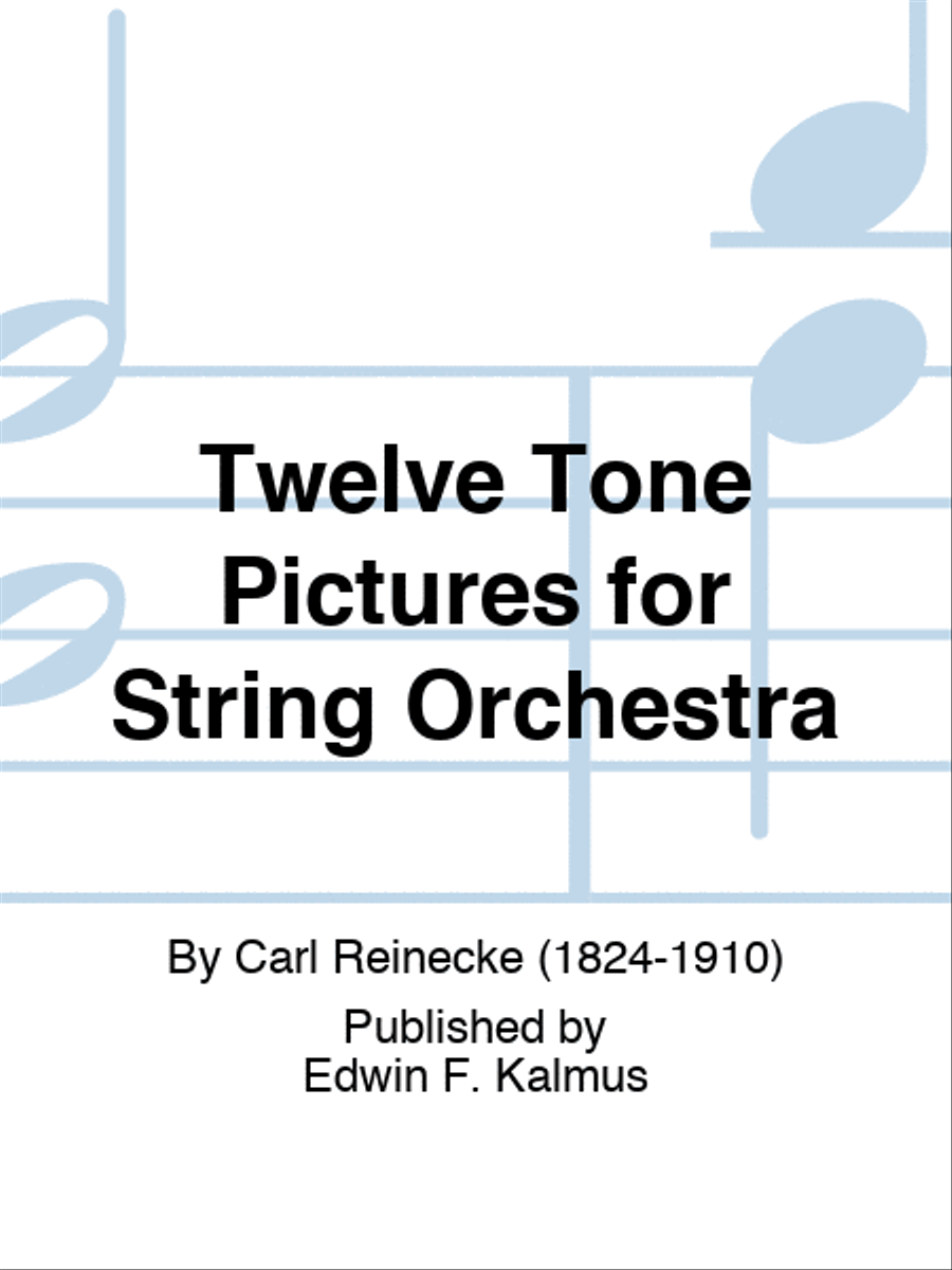 Twelve Tone Pictures for String Orchestra String Orchestra scores gallery preview page 1