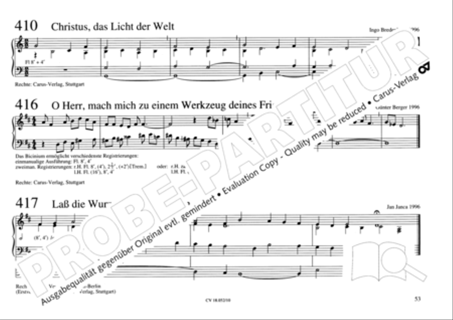 Esslinger Orgelbuch, Bd. I: Intonationen Organ Solo scores gallery preview page 70