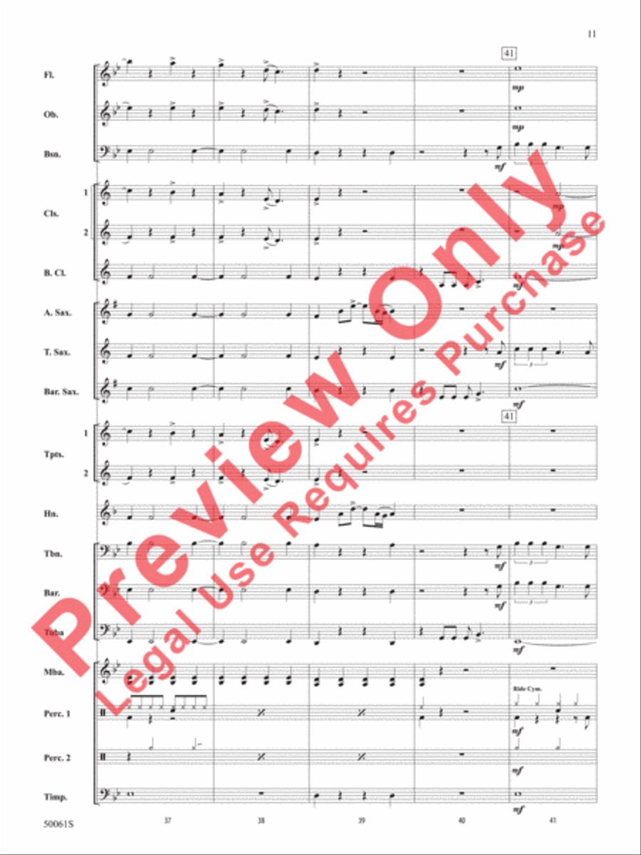Enemy Concert Band scores gallery preview page 12