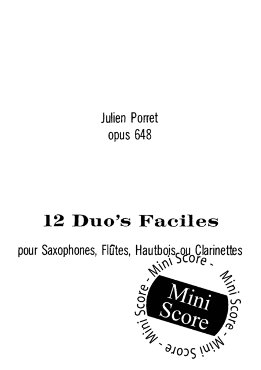 12 Duo's Faciles Woodwind Duet scores gallery preview page 3