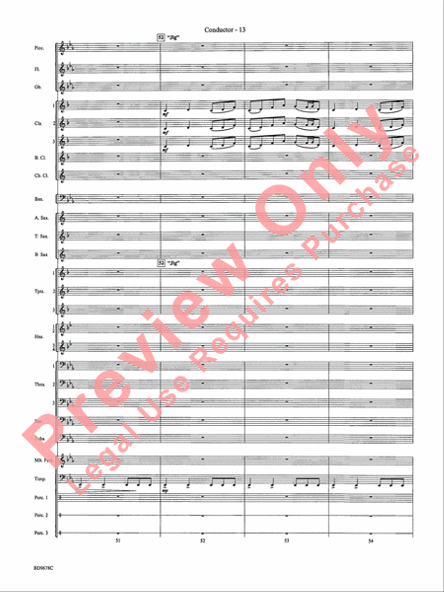 Through the Vulcan's Eye Concert Band scores gallery preview page 16